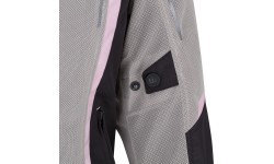 Women’s Summer Motorcycle Jacket W-TEC Mirelia - Black-Grey-Fluo