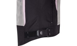 Women’s Summer Motorcycle Jacket W-TEC Mirelia - Black and grey