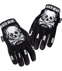 Moto pirštinės W-TEC Web Skull - Juoda