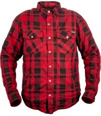 Motorcycle Shirt BOS Lumberjack - Impact Red