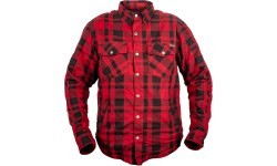 Motorcycle Shirt BOS Lumberjack - Impact Red