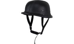 Retro atviro veido motociklininko šalmas Sodager ADH-011 - Juoda