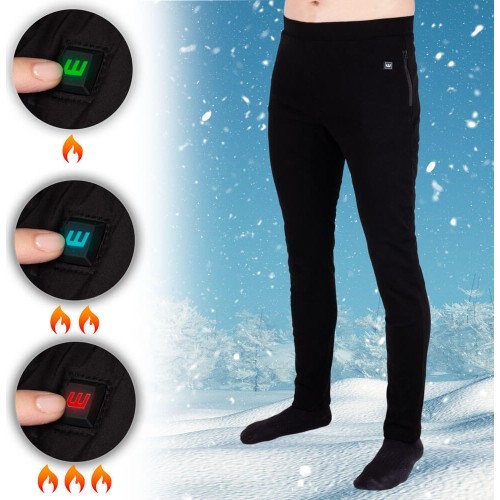 Vyriškos šildomos kelnės W-TEC Insupants - Juoda