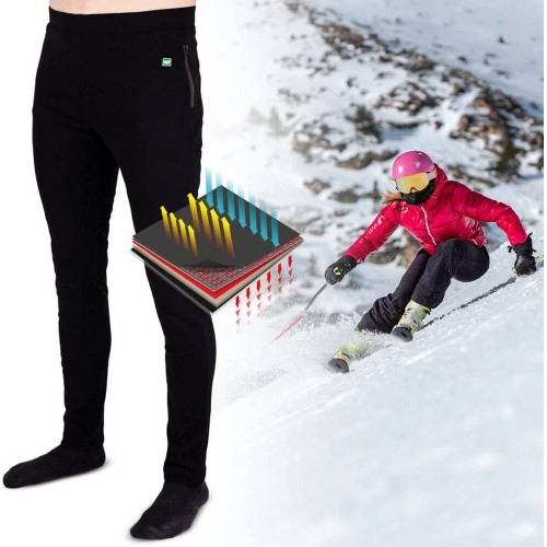 Men’s Heated Pants W-TEC Insupants - Black