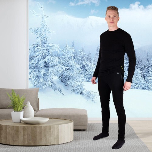 Мужские утепленные брюки W-TEC Insupants - Чёрный