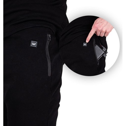 Men’s Heated Pants W-TEC Insupants - Black