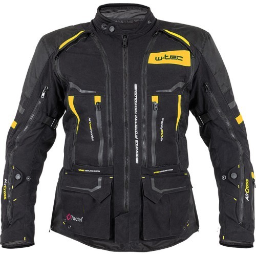 Motociklininko striukė W-TEC Aircross - Juoda-auksinė