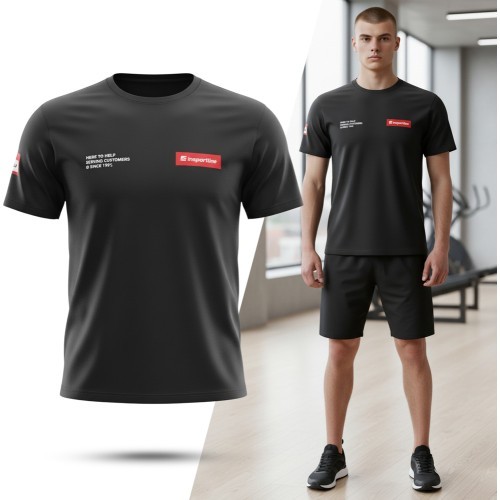 Marškinėliai inSPORTline Signature - Juoda