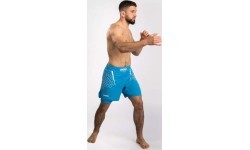 Venum x WOW FC vyriški kovinių sportų šortai, Pacific Blue