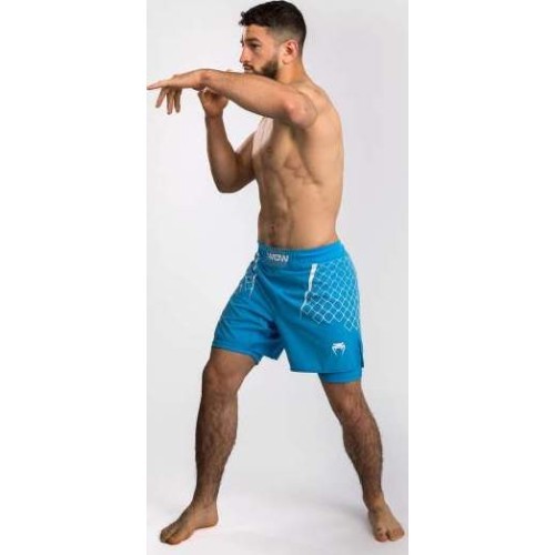 Venum x WOW FC vyriški kovinių sportų šortai, Pacific Blue