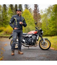 Men’s Summer Motorcycle Jacket W-TEC Mirelio - Black and grey