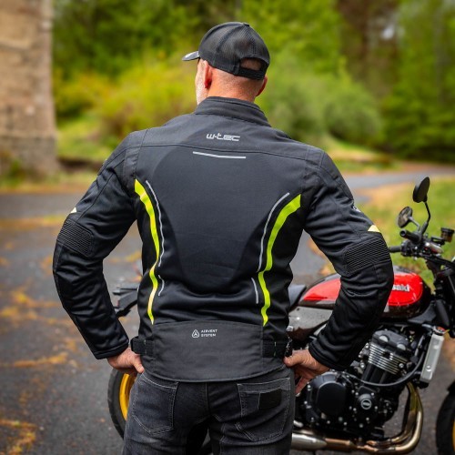 Men’s Summer Motorcycle Jacket W-TEC Mirelio - Black and grey