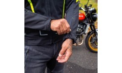Men’s Summer Motorcycle Jacket W-TEC Mirelio - Black and grey