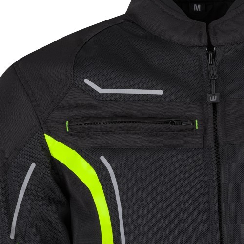 Men’s Summer Motorcycle Jacket W-TEC Mirelio - Gray-blue-red