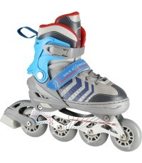 NH18192 4IN1 IN-LINE SKATES/HOCKEY ICE SKATES - Blue-Grey