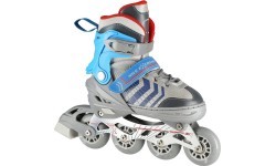 NH18192 4IN1 IN-LINE SKATES/HOCKEY ICE SKATES - Blue-Grey