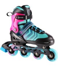 NH18192A 4IN1 IN-LINE SKATES/HOCKEY ICE SKATES - Black, violet