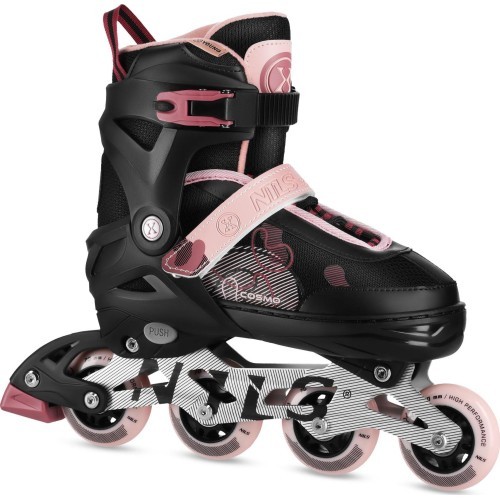 Riedučiai NILS Extreme Cosmo NA13808 rožiniai - NA13808 COSMO ROLLERS PINK NILS EXTREME