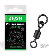 ZFISH sukamasis suktukas su žiedu Black Matt, dydis 8/26 kg