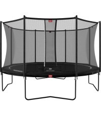 Батут BERG Favorit Regular 380 Black + защитная сетка Comfort