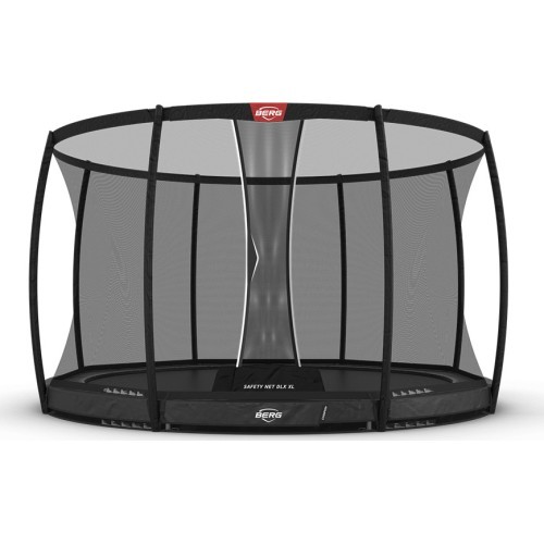 Батут BERG Champion InGround 430 Grey + защитная сеть DLX XL