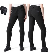 Женские мотолеггинсы W-TEC Lukrecia Base - Чёрный