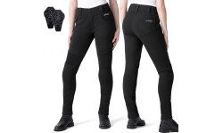 Женские мотолеггинсы W-TEC Lukrecia Base - Чёрный