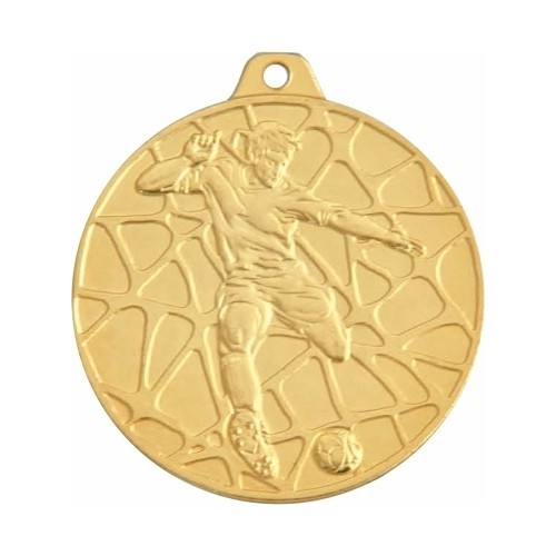 Medalis E11 Futbolas - 50 mm - Auksinė