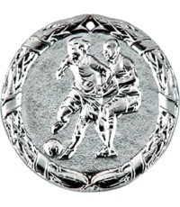 Medalis ZS5003 Futbolas - 50 mm - Sidabrinė