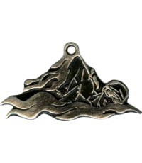 MTL826 Swimming Medal - 35 mm - Silver