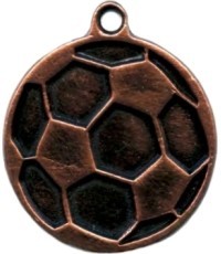 Medalis MTL818 Futbolas - 45 mm - Bronza