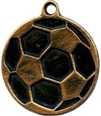 Medalis MTL818 Futbolas - 45 mm - Auksinė