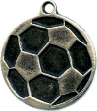 Medal MTL818 Football - 45 mm - Silver