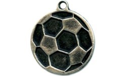 Medalis MTL818 Futbolas - 45 mm - Sidabrinė