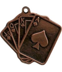 MTL814 Cards Medal - 55 mm - Bronza