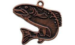 Medal MTL810 Fish - 60 mm - Bronza