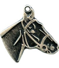 MTL807 Horse Medal - 50 mm - Silver