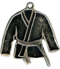 Медаль MTL804 Kimono - 60 mm - Серебристый