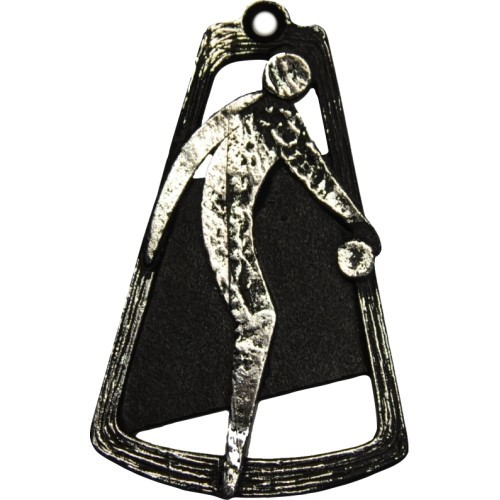 MTL778 Pétanque Medal - 90 mm - Silver