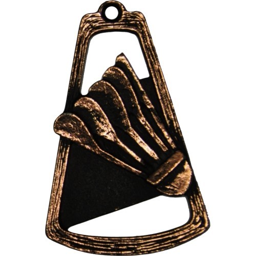 MTL771 Badminton Medal - 90 mm - Bronza
