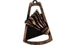MTL771 Badminton Medal - 90 mm - Bronza