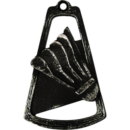 MTL771 Badminton Medal - 90 mm - Silver
