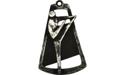 Medal MTL768 Karate - 90 mm - Silver