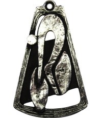 Medal MTL763 Bicycle - 90 mm - Silver