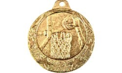 Medal IL177 Basketball - 40 mm - Gold