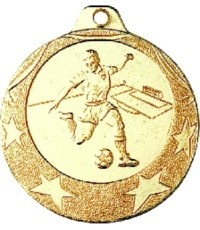 IL001 Football Medal - 40 mm - Gold