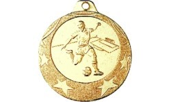 Medalis IL001 Futbolas - 40 mm - Auksinė