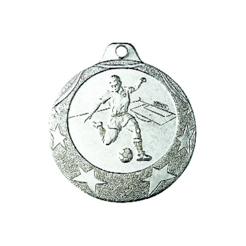 Medalis IL001 Futbolas - 40 mm - Sidabrinė