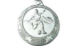 IL001 Football Medal - 40 mm - Silver