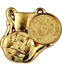 Medalis Z246 Futbolas - 50 mm - Auksinė